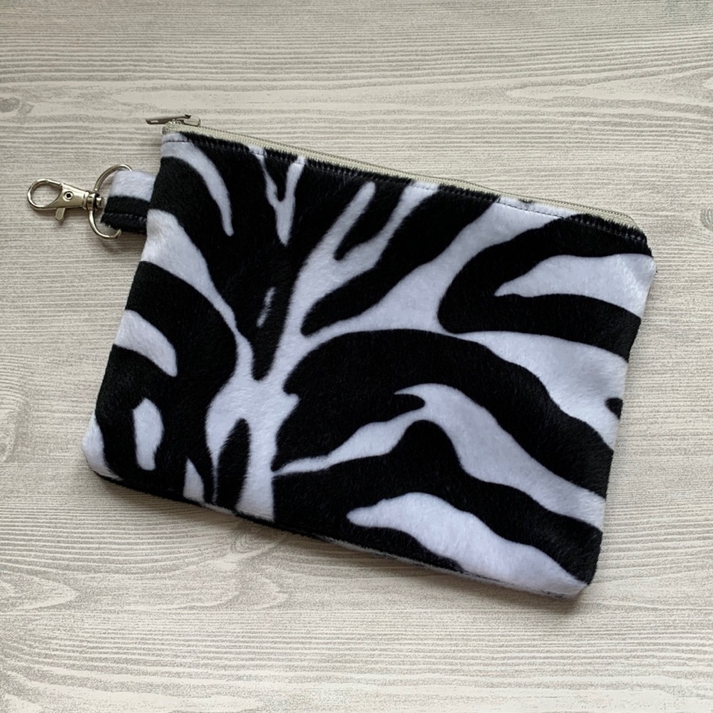 Zebra Zippered Pouch